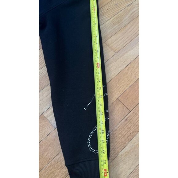 Bleecker & Mercer Black Hoodie Flame Rhinestone Design – Size M - Picture 7 of 9